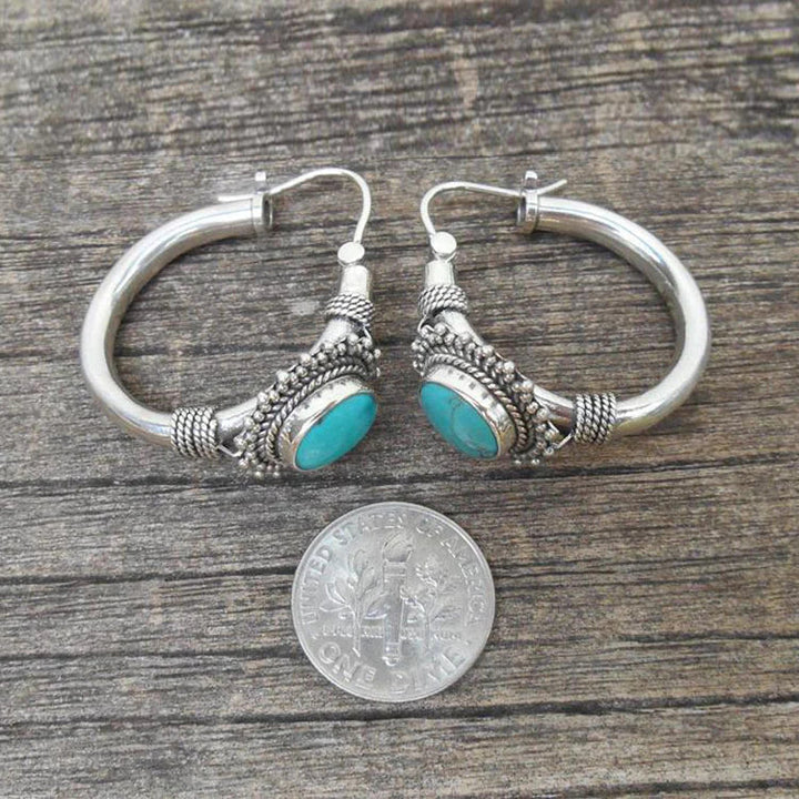 Chic™ | Retro Turquoise Earrings