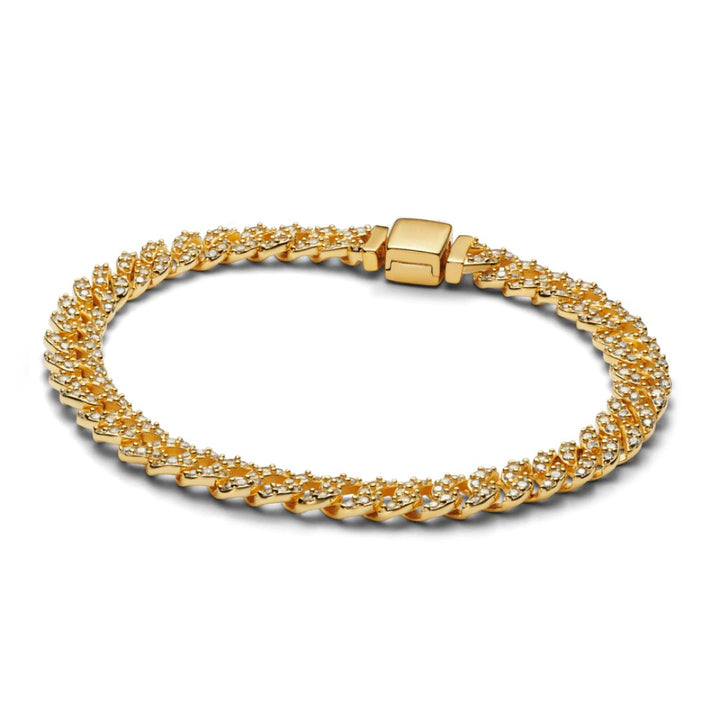 Cubo™ | 18K Gold Moissanite Cuban Bracelet