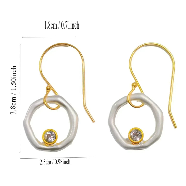 Aurielle™ | Vintage Zirconia Earrings in Gold & Silver