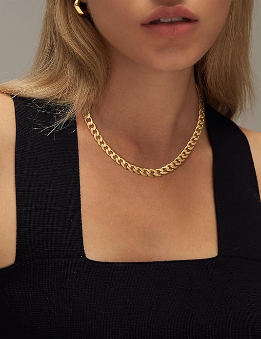 Cavaro™ | 18K Gold Chunky Cuban Link Necklace
