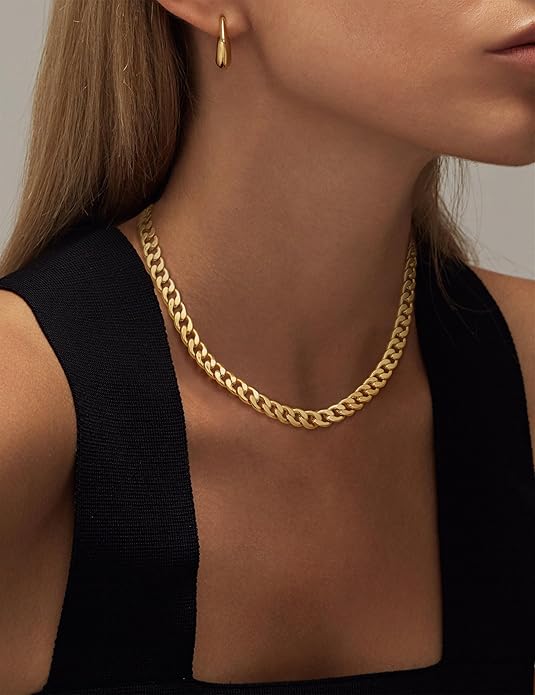 Cavaro™ | 18K Gold Chunky Cuban Link Necklace