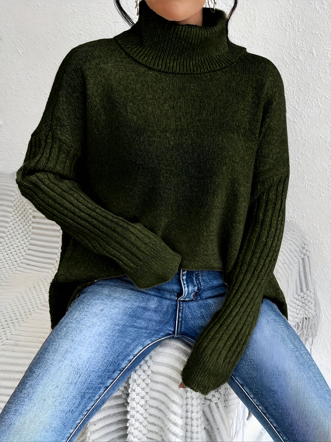 Charlotte™ | Casual Asymmetrical Hem Hooded T-Shirt