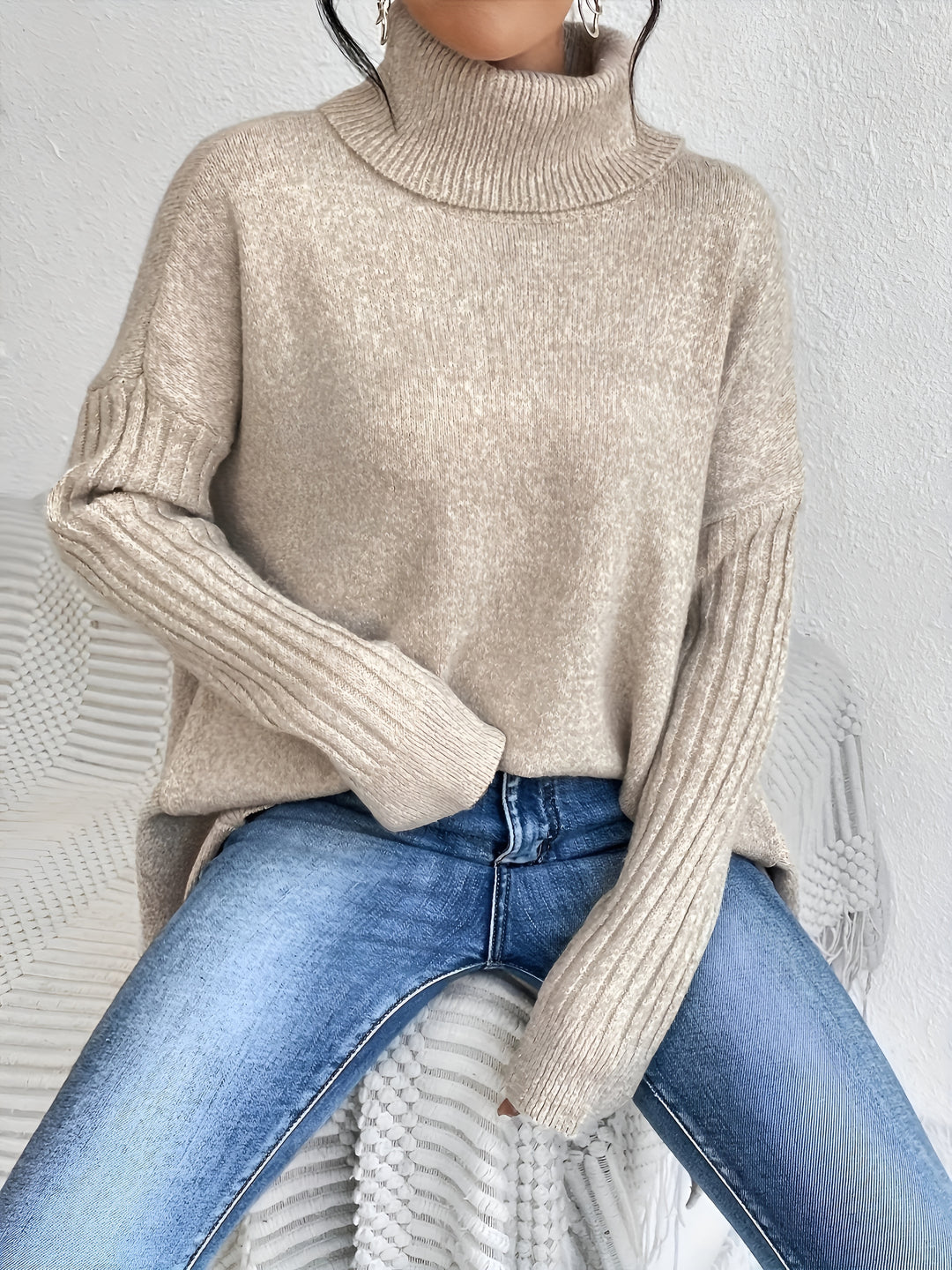 Charlotte™ | Casual Asymmetrical Hem Hooded T-Shirt