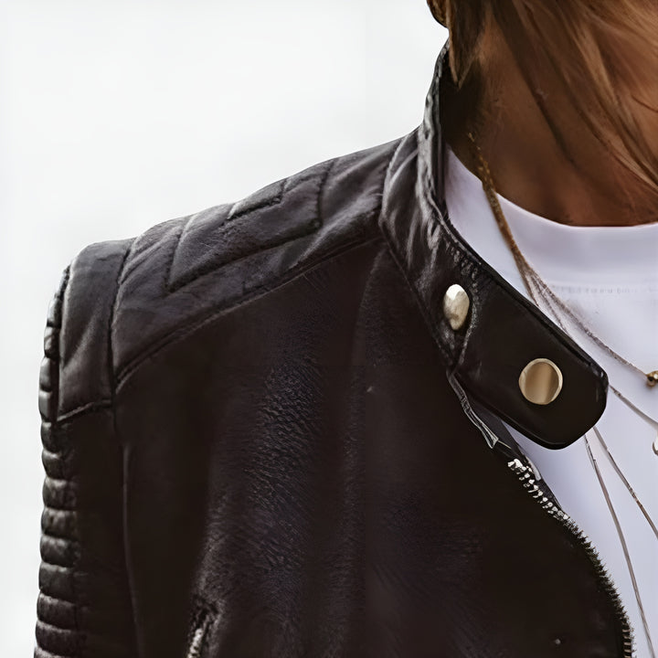 Layla™ | Elegant Leather Jacket