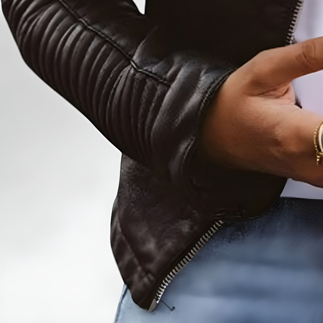 Layla™ | Elegant Leather Jacket