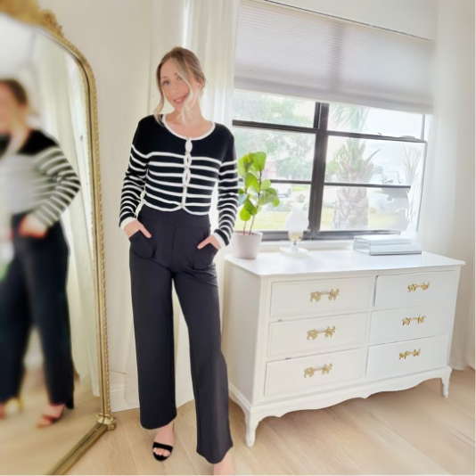 Ella™ | Elegant Wide-Leg High-Waisted Trousers