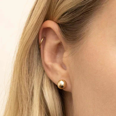 Ball™ | 16K Gold Studs