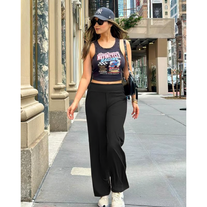 Ella™ | Elegant Wide-Leg High-Waisted Trousers