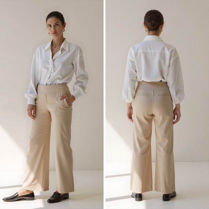 Ella™ | Elegant Wide-Leg High-Waisted Trousers
