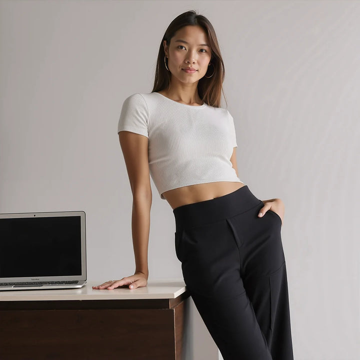 Ella™ | Elegant Wide-Leg High-Waisted Trousers