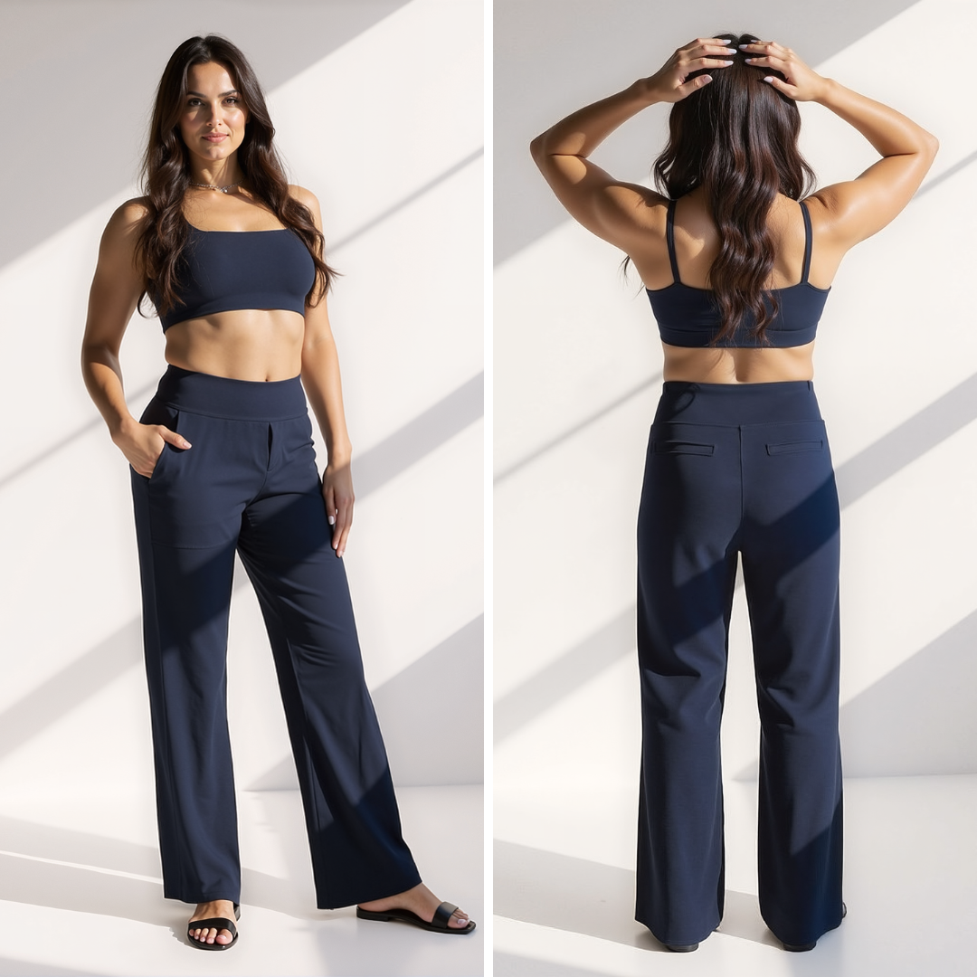 Ella™ | Elegant Wide-Leg High-Waisted Trousers