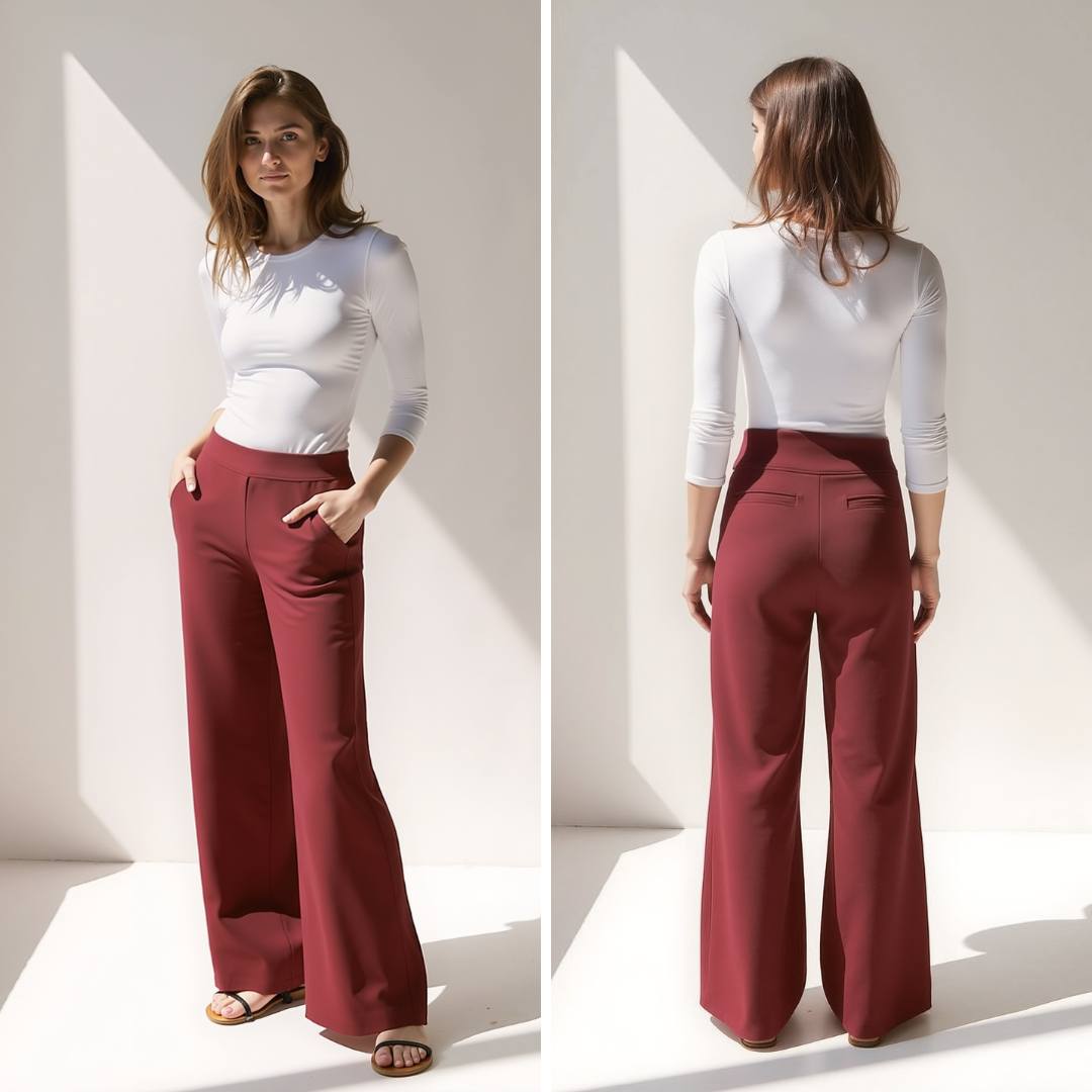 Ella™ | Elegant Wide-Leg High-Waisted Trousers