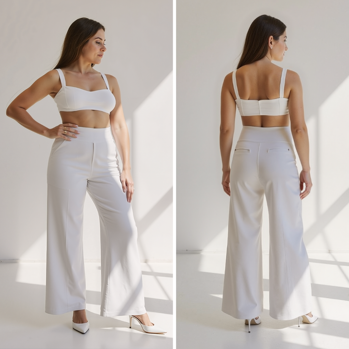 Ella™ | Elegant Wide-Leg High-Waisted Trousers