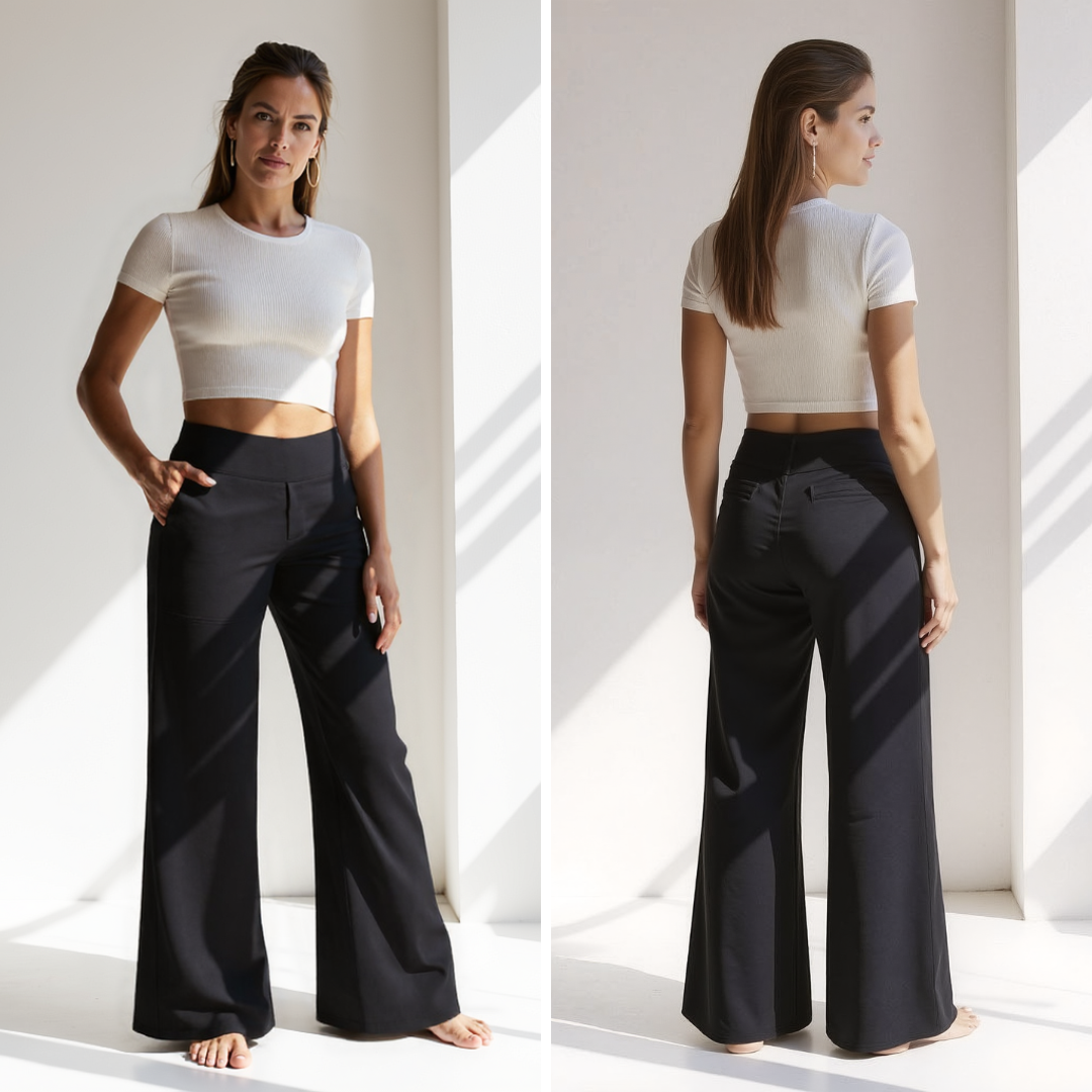 Ella™ | Elegant Wide-Leg High-Waisted Trousers