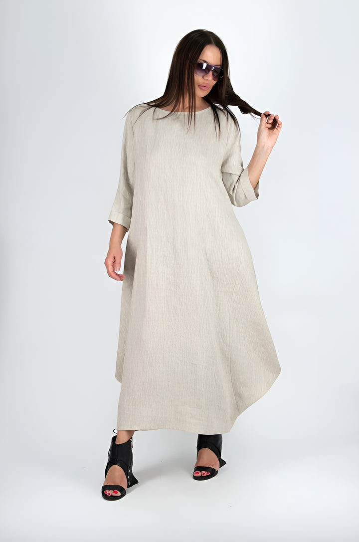 Olivia™ | Long Linen Dress