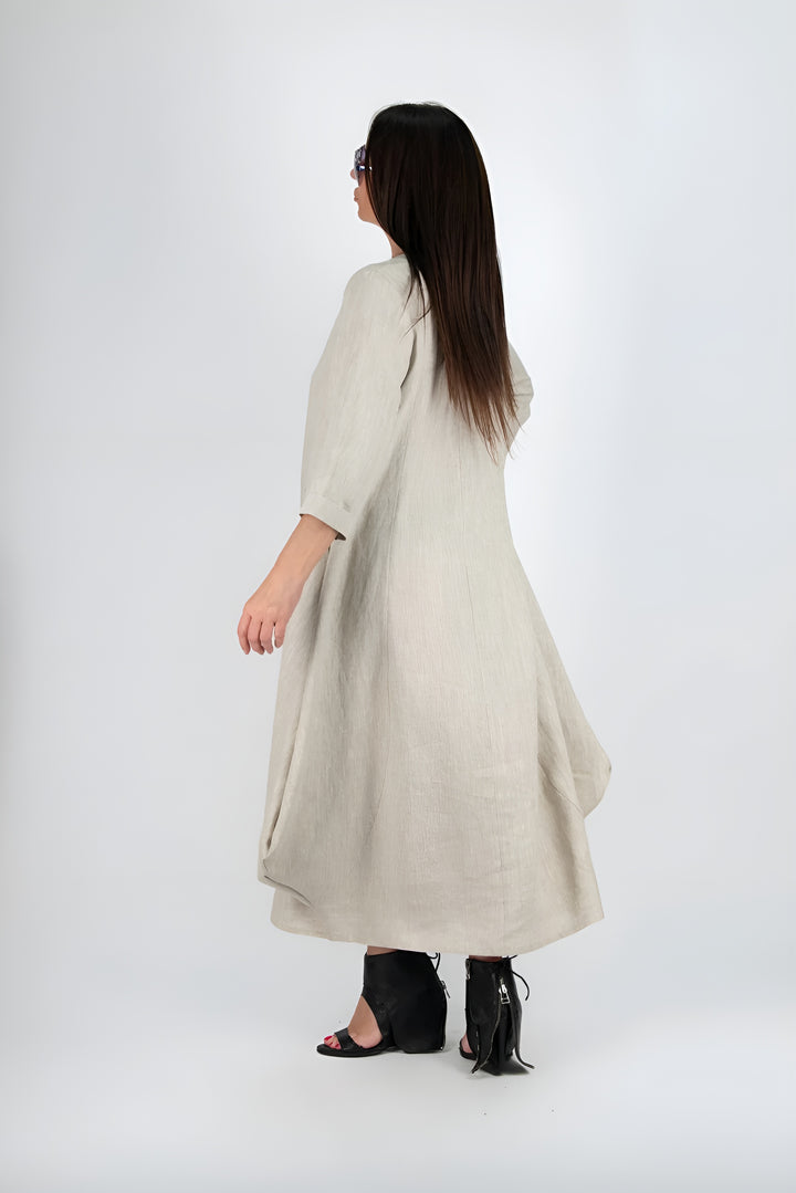 Olivia™ | Long Linen Dress