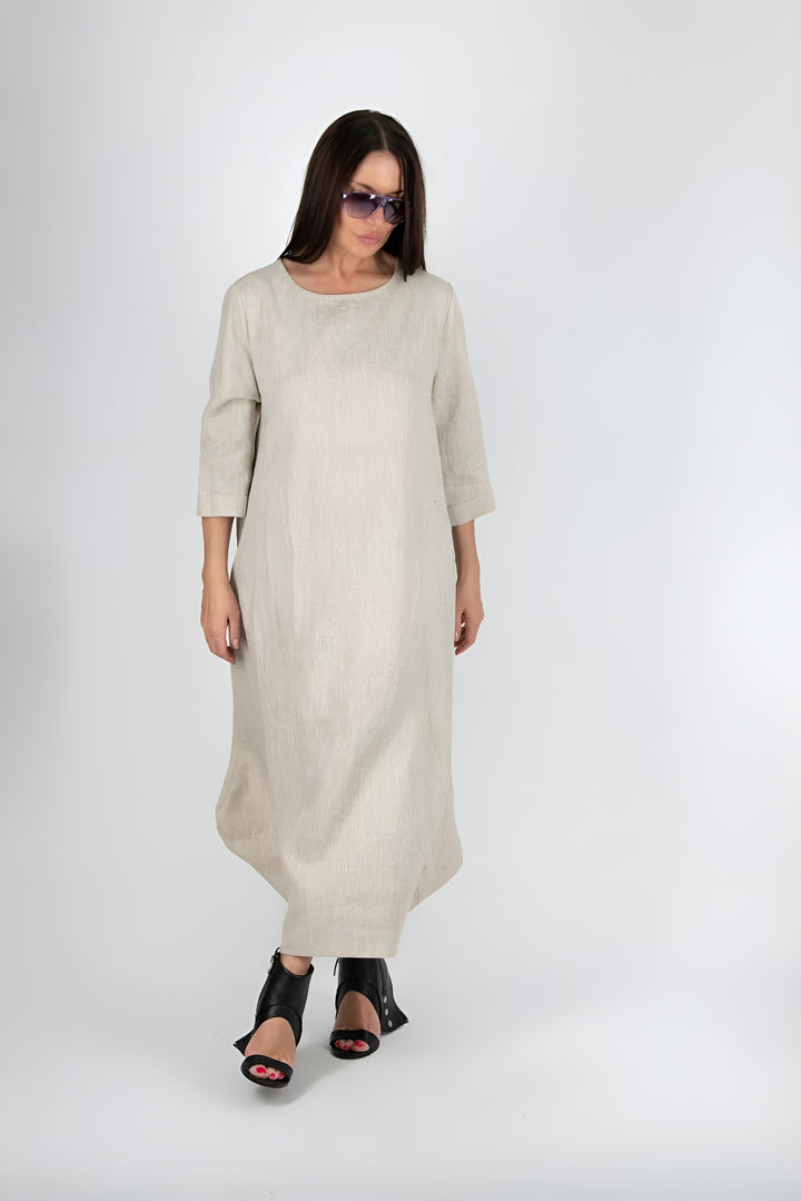Olivia™ | Long Linen Dress