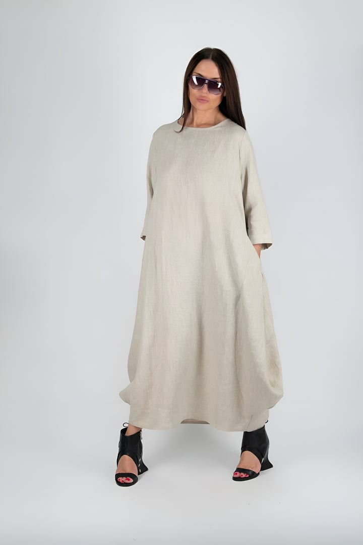Olivia™ | Long Linen Dress