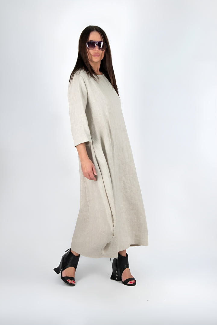 Olivia™ | Long Linen Dress