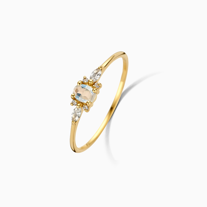 Muse™ | 14K Gold Moonstone Ring