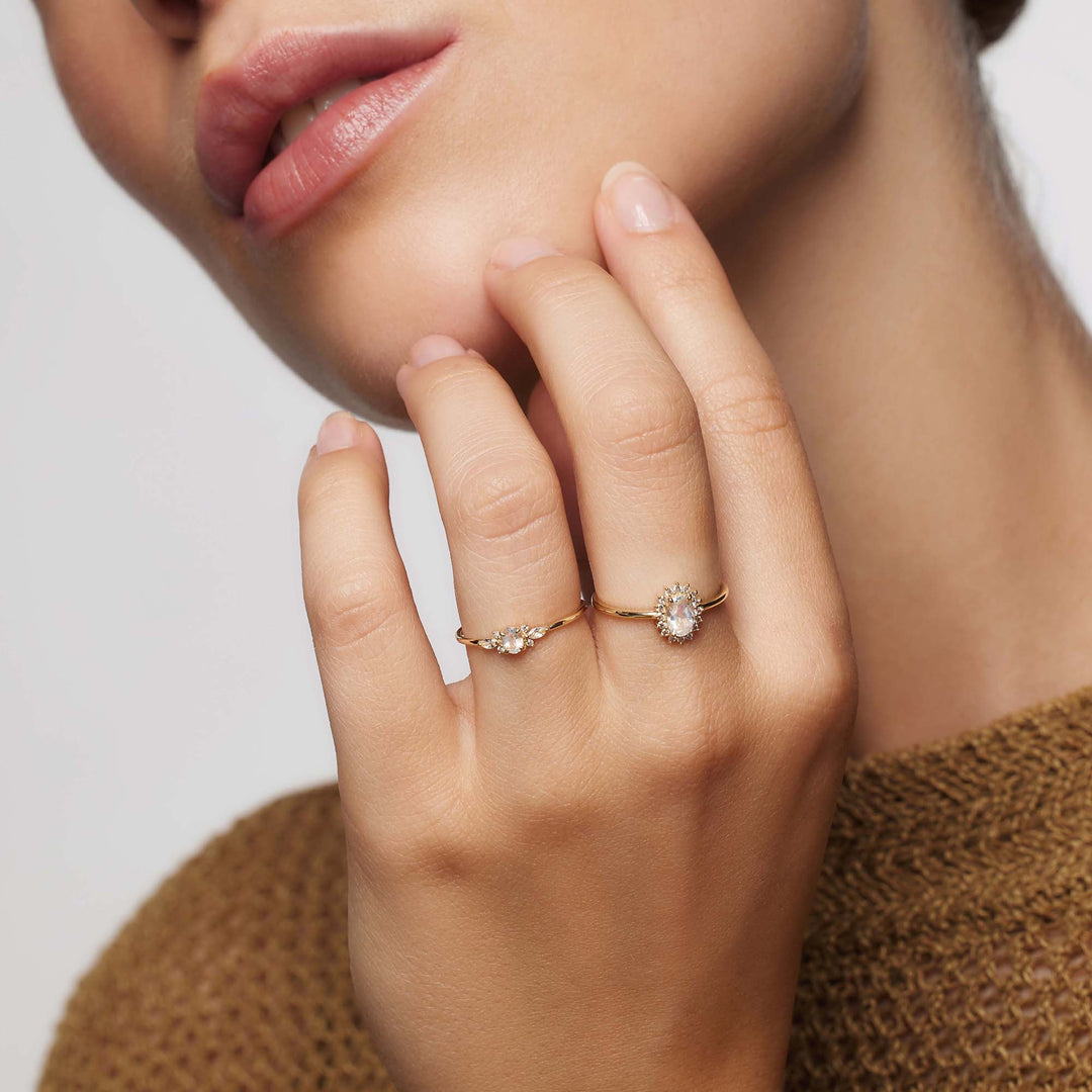 Muse™ | 14K Gold Moonstone Ring