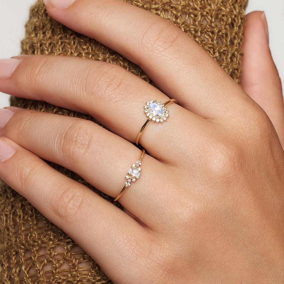 Muse™ | 14K Gold Moonstone Ring