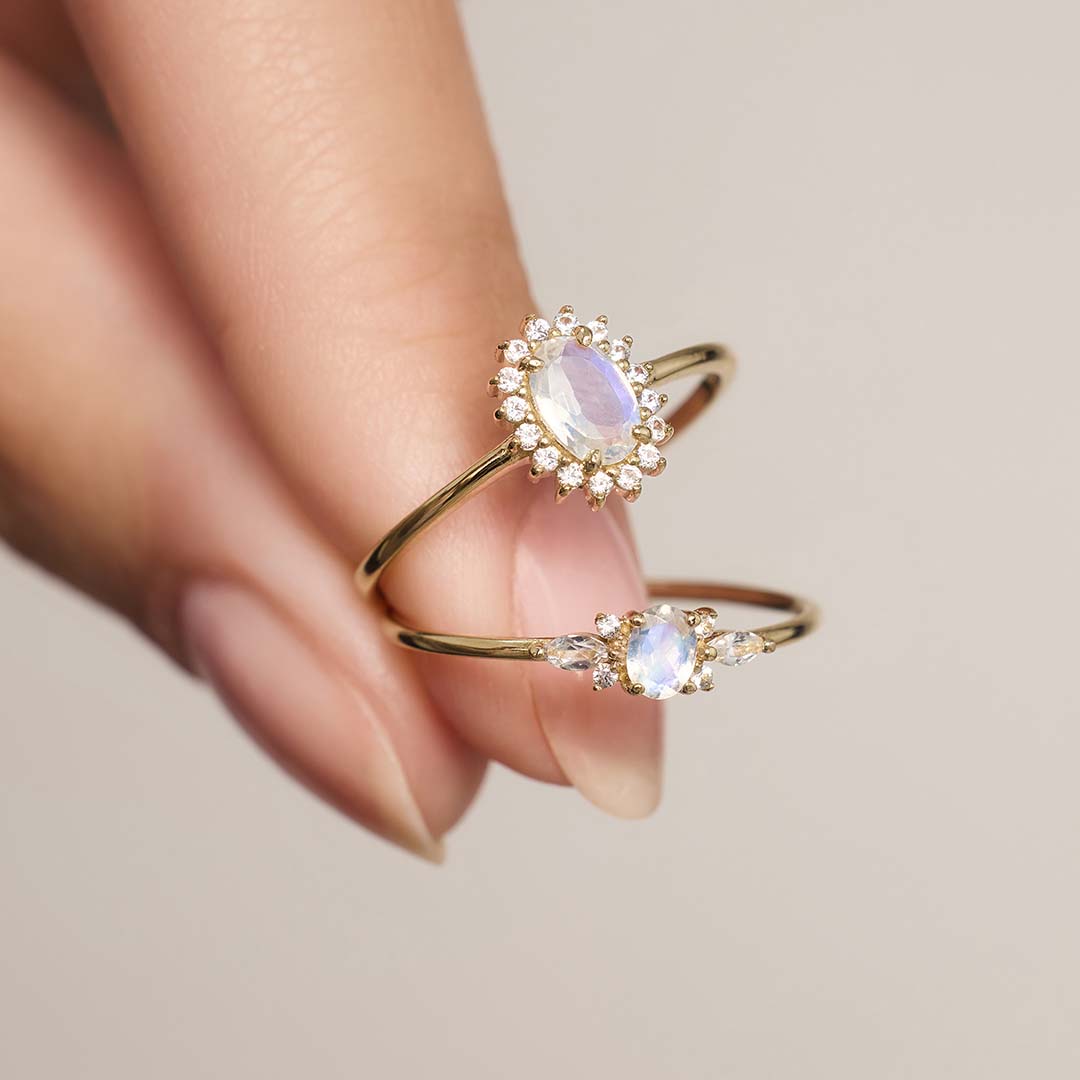 Muse™ | 14K Gold Moonstone Ring