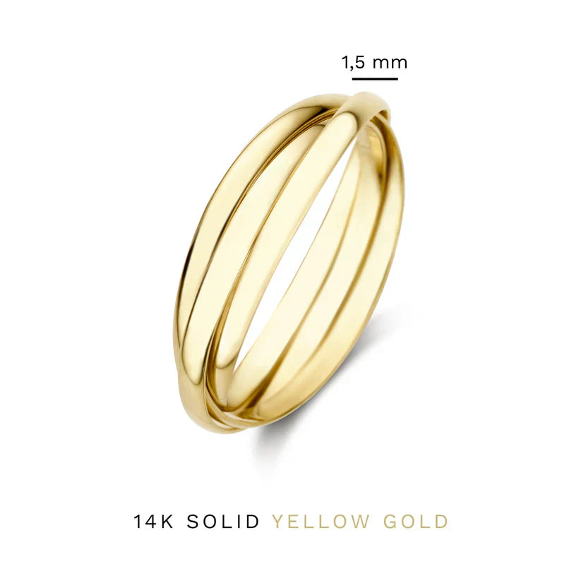 Lena™ | 14K Gold Trielle Ring
