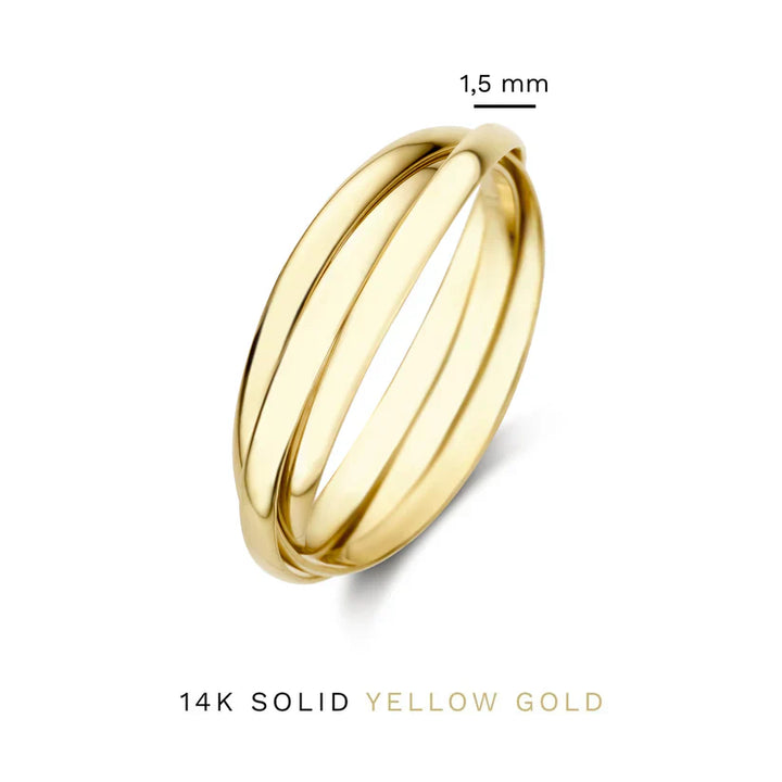 Lena™ | 14K Gold Trielle Ring