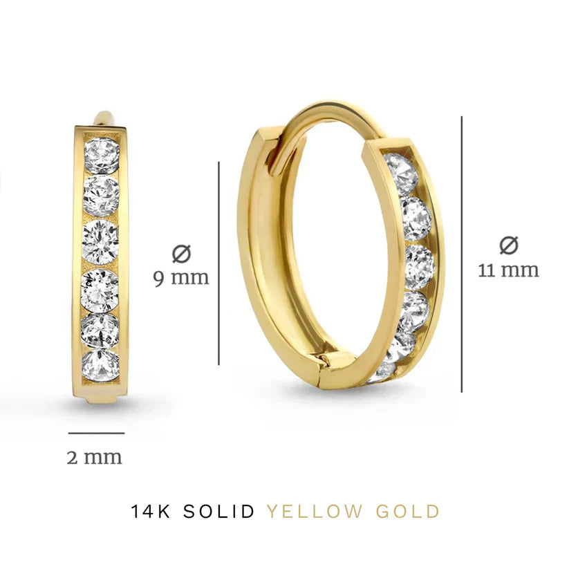 Brillane™ | 14K Gold Stone Earring Set