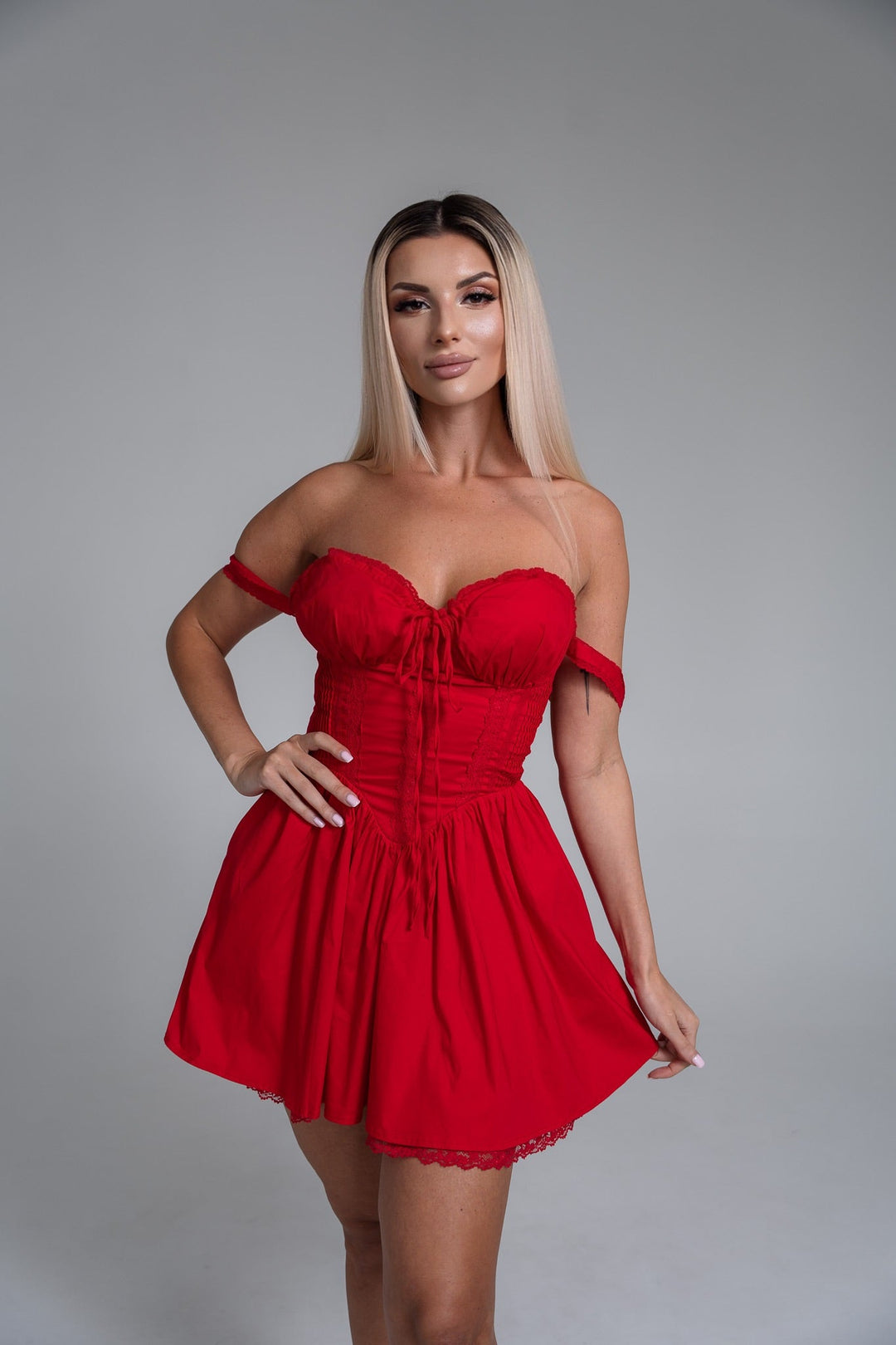 Ivy™ | Elegant Corset Lace Dress