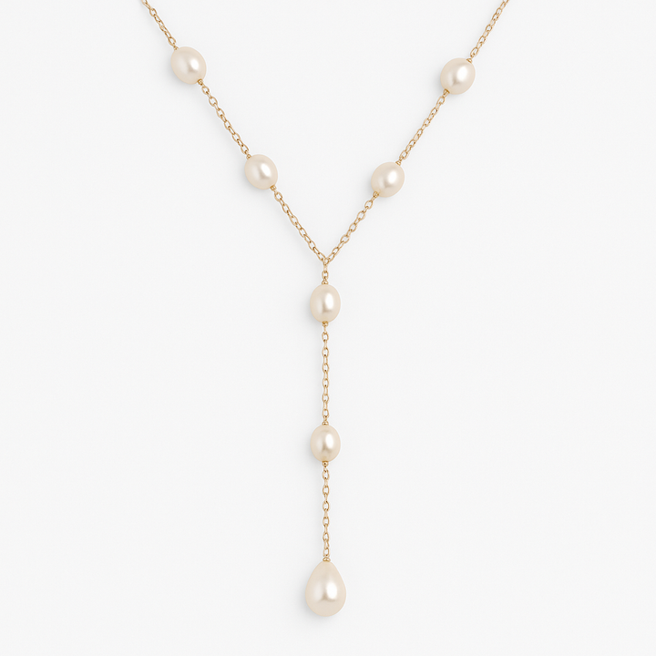 Evelina™ | Vintage Hanging Pearl Necklace