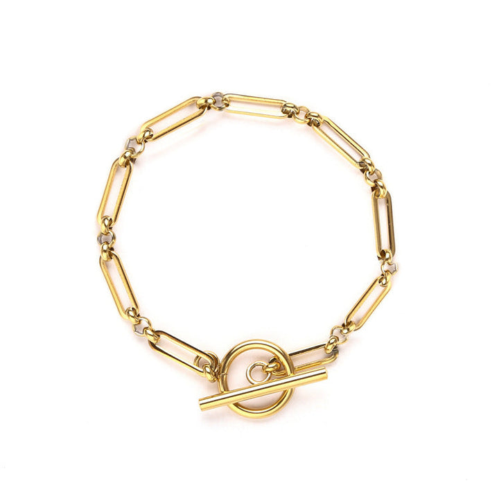 Link™ | 16K Gold T-Bar Bracelet