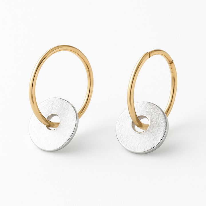 Gilded™ | Gilded Hoops & Silver Earrings