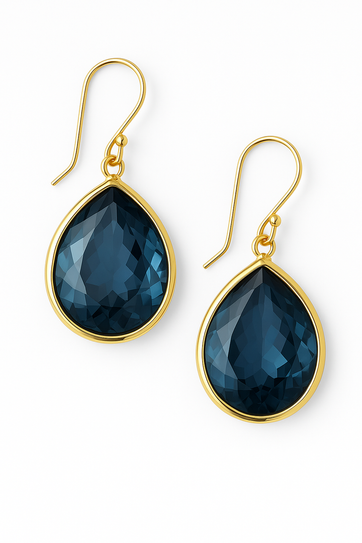 Sophie™ | Vintage Blue Crystal Earrings