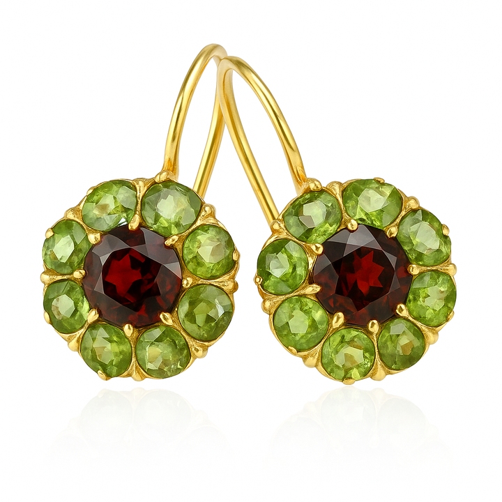 Vintage™ | Green-Red Crystal Earrings