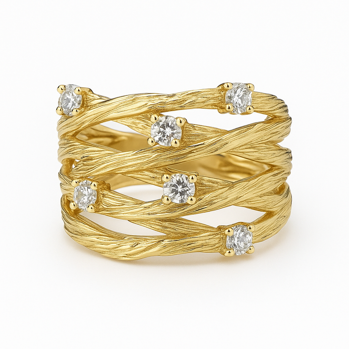 Vintage™ | Gold Crystal Ring for Women