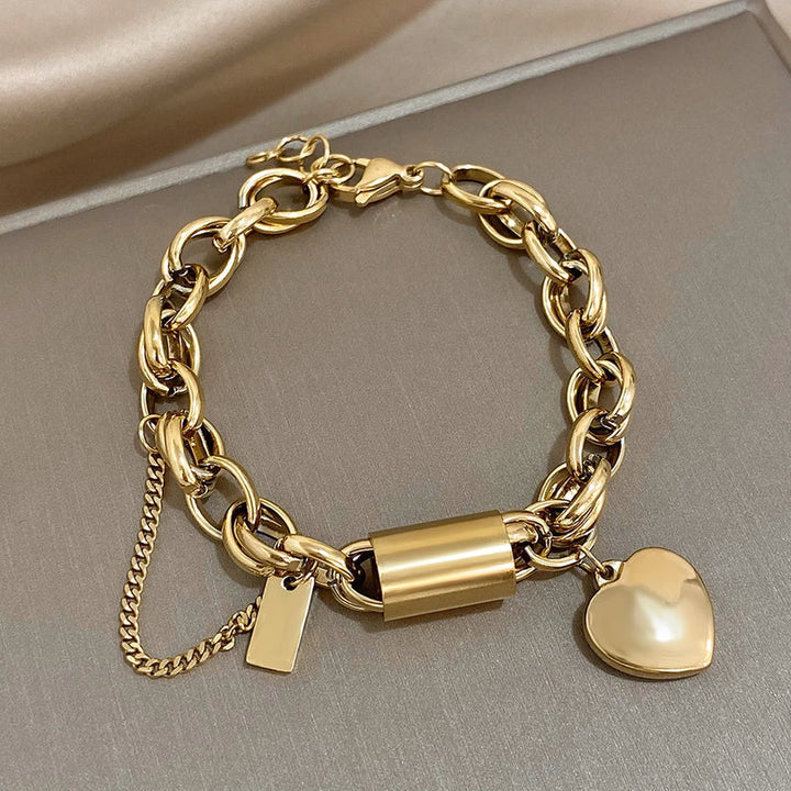 Heartened™ | 18K Gold Chunky Bracelet