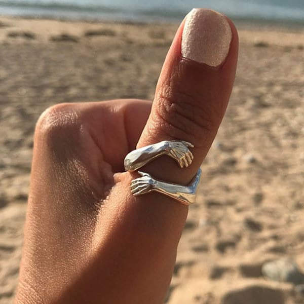 Cuddle™ | Adjustable Silver Ladies' Ring