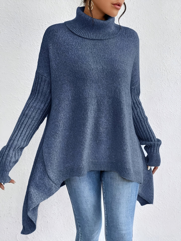 Charlotte™ | Casual Asymmetrical Hem Hooded T-Shirt