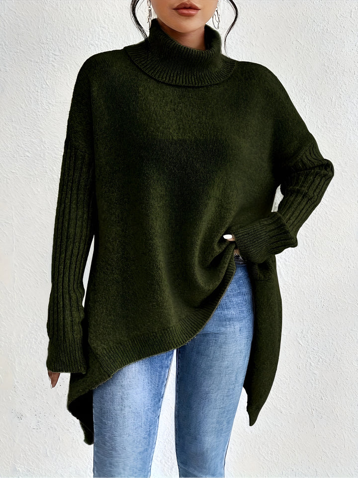 Charlotte™ | Casual Asymmetrical Hem Hooded T-Shirt