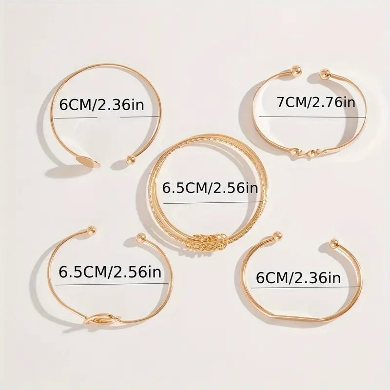 Knotted™ | 18K Gold Elegance Bracelet Set