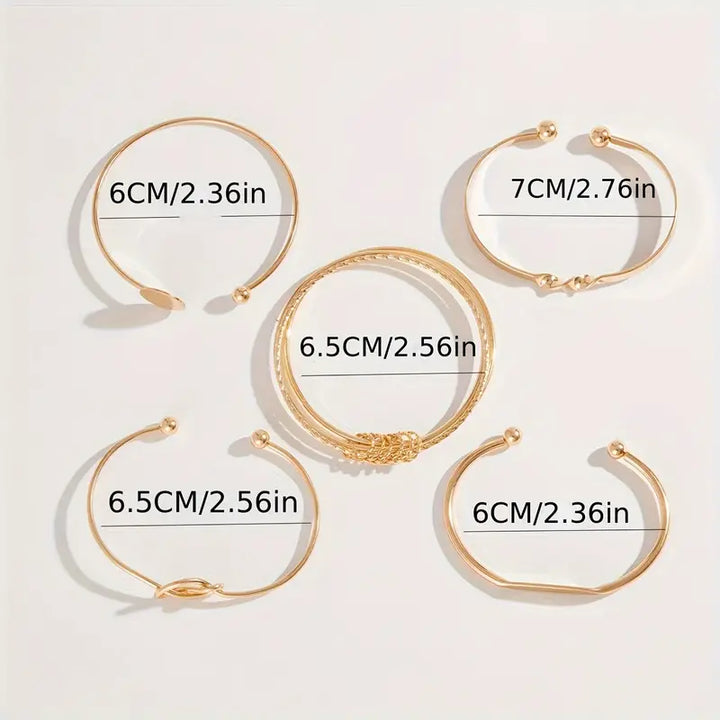Knotted™ | 18K Gold Elegance Bracelet Set