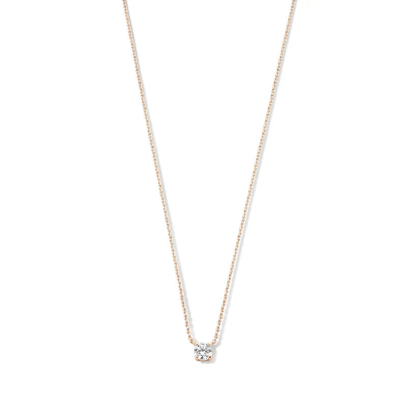 Clea™ | 14K Gold Moissanite Stone Necklace