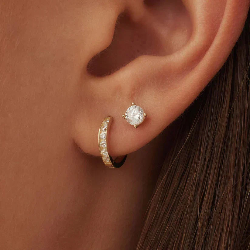 Brillane™ | 14K Gold Stone Earring Set