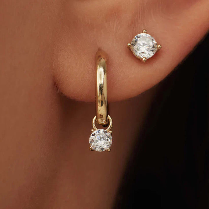 Larmes™ | 14K Gold Stone Earring Set