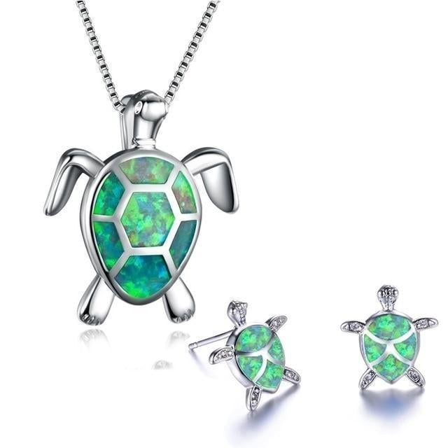 OpalWave™ | Turtle Jewellery Set