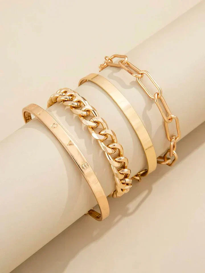 Elan™ | 18K Gold Bracelet Set